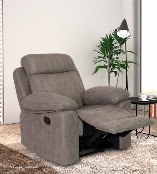 Sillón relax tapizado en simil piel