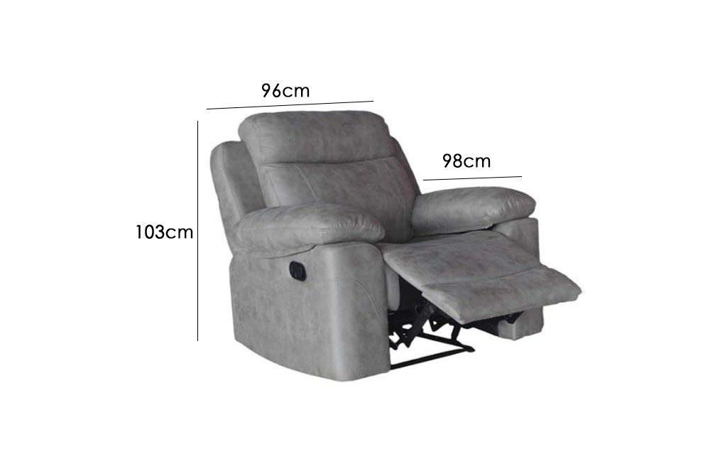 Sillón relax tapizado en simil piel