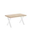 Mesa comedor con patas formas de X Mesa comedor con patas formas de X