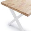 Mesa comedor con patas formas de X Mesa comedor con patas formas de X
