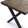 Mesa comedor con patas formas de X Mesa comedor con patas formas de X