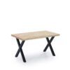 Mesa comedor con patas formas de X Mesa comedor con patas formas de X