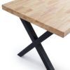 Mesa comedor con patas formas de X Mesa comedor con patas formas de X