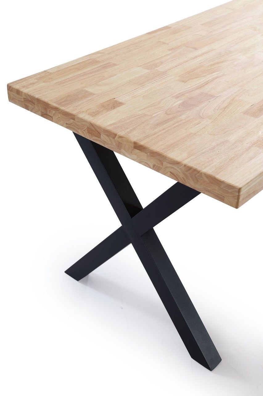 Mesa comedor con patas formas de X Mesa comedor con patas formas de X