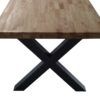 Mesa comedor con patas formas de X Mesa comedor con patas formas de X