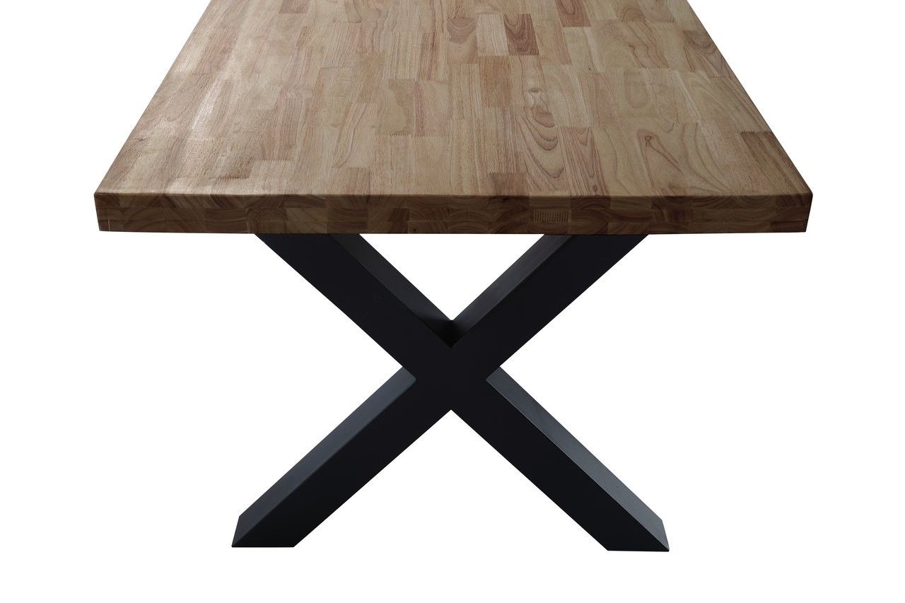 Mesa comedor con patas formas de X Mesa comedor con patas formas de X