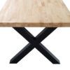 Mesa comedor con patas formas de X Mesa comedor con patas formas de X