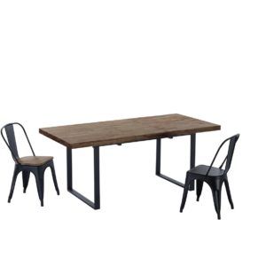 Mesa comedor extensible madera de roble