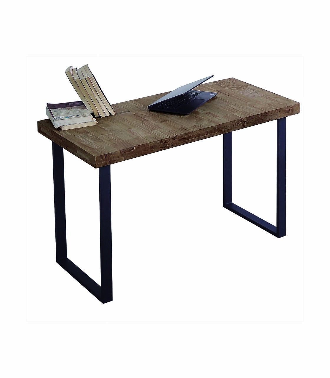 Mesa estudio tapa de madera y patas metálicas