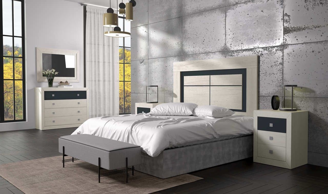 Dormitorio de matrimonio moderno completo