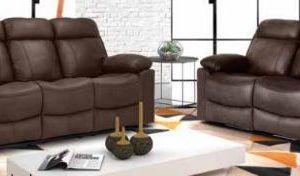 Conjunto de sofá relax 3 plazas más 2 plaza simil piel