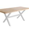 Mesa comedor con patas formas de X extensible nordish blanco-2 Mesa comedor con patas formas de X extensible nordish blanco-2