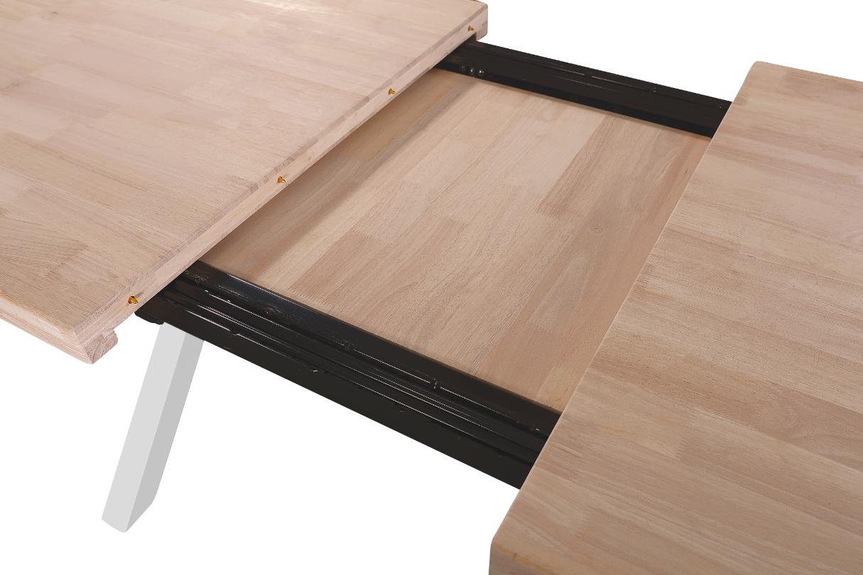 Mesa comedor con patas formas de X extensible nordish blanco-7 Mesa comedor con patas formas de X extensible nordish blanco-7