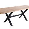 Mesa comedor con patas formas de X extensible nordish negro -3 Mesa comedor con patas formas de X extensible nordish negro -3