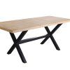 Mesa comedor con patas formas de X negro -2 Mesa comedor con patas formas de X negro -2