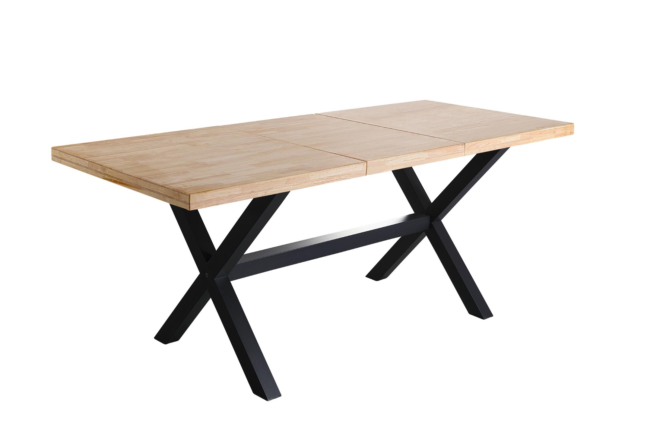 Mesa comedor con patas formas de X negro -2 Mesa comedor con patas formas de X negro -2