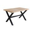 Mesa comedor con patas formas de X nordish negro -1 Mesa comedor con patas formas de X nordish negro -1