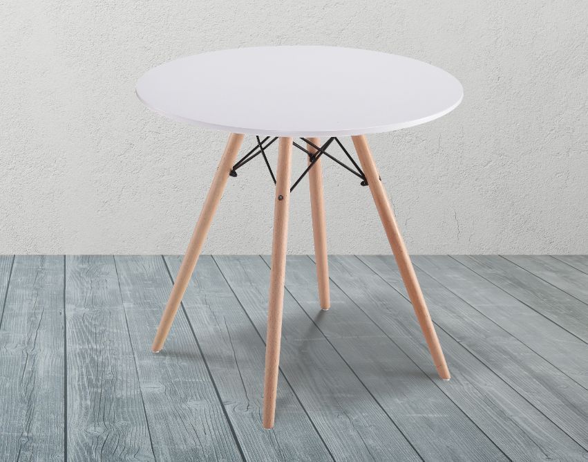 Mesa comedor REDONDA-blanco