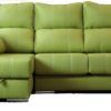 Sofá Chaise longue tapizado en azul Sofá Chaise longue tapizado en azul