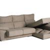 Sofá Chaise longue tapizado en azul1 Sofá Chaise longue tapizado en azul1