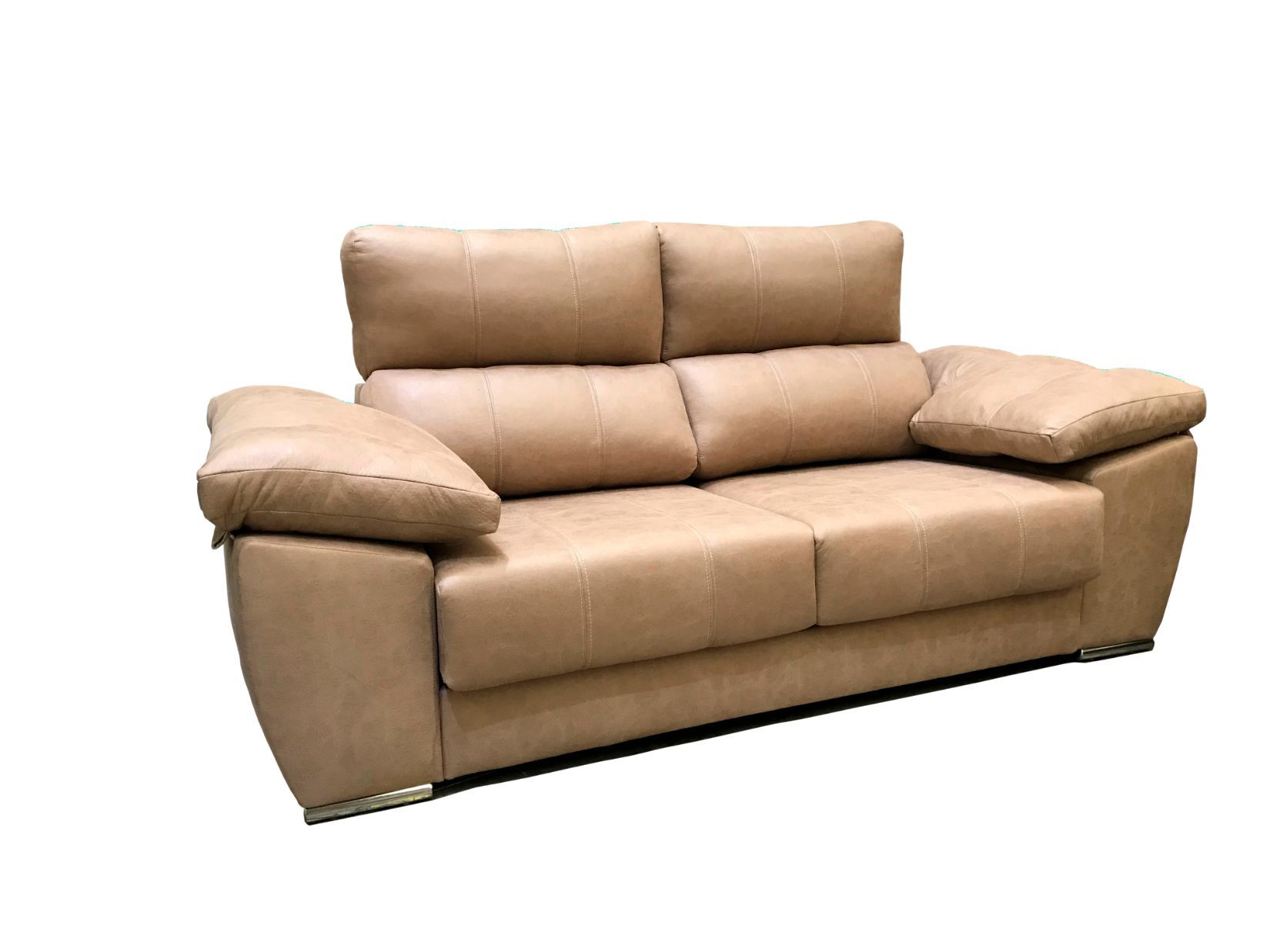Sofá Chaise longue tapizado en azul2