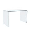 Mesa de estudio cristal transparente2 Mesa de estudio cristal transparente2