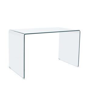 Mesa de estudio cristal transparente2