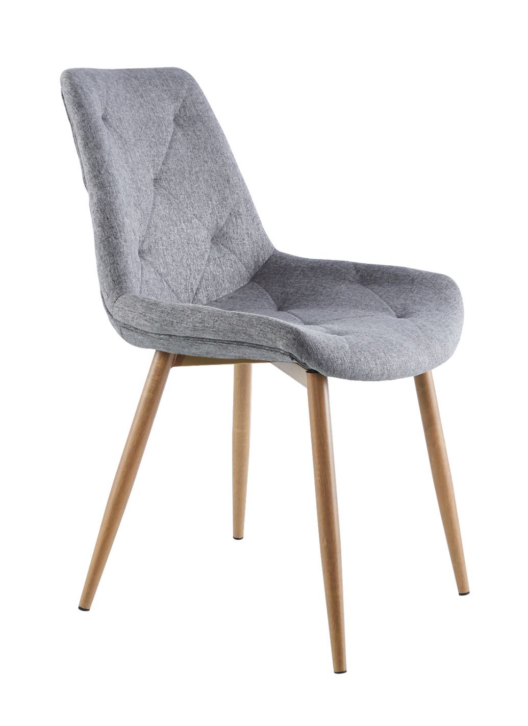 silla comedor estructura metálica imitando madera