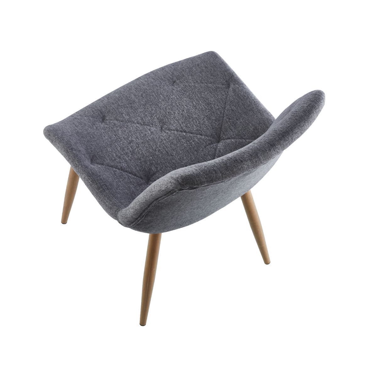 silla comedor estructura metálica imitando madera