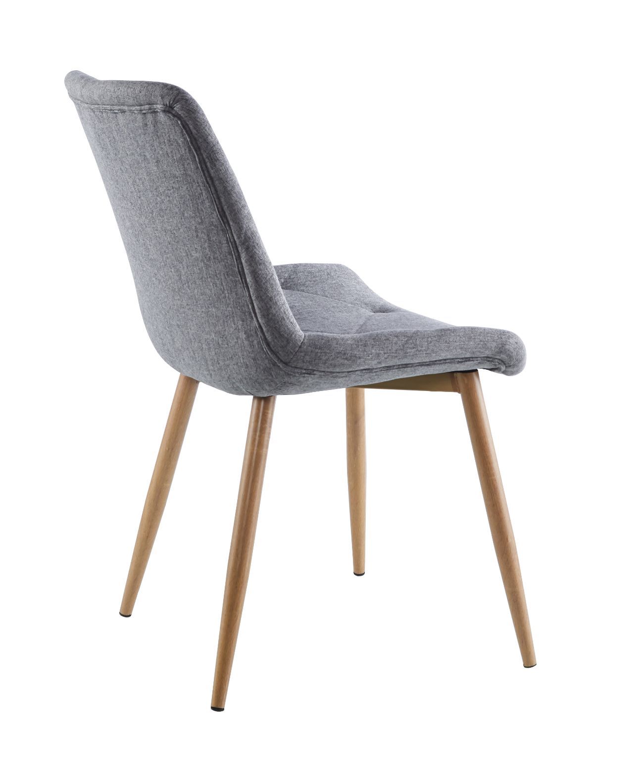 silla comedor estructura metálica imitando madera