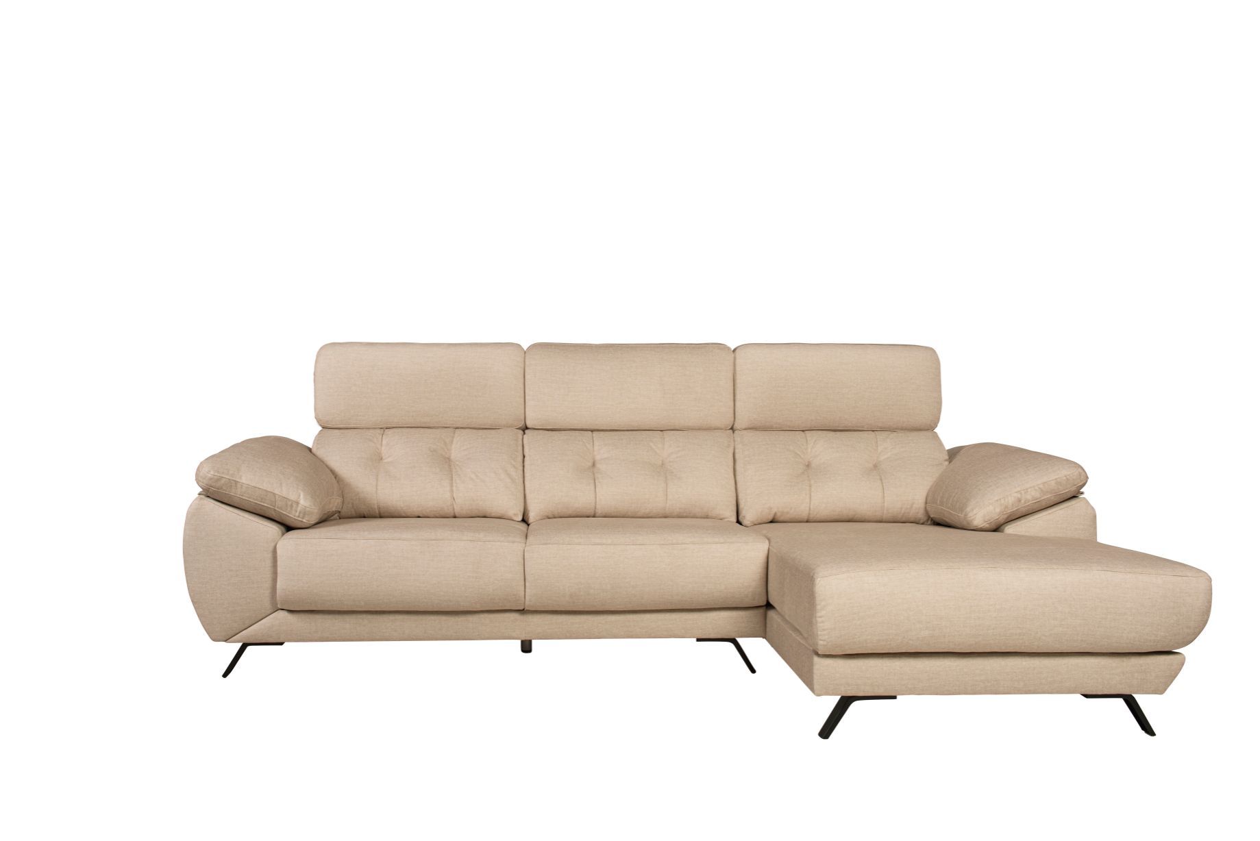 Chaise longe de 235 cm. con capitoné