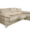 Chaise longe de 235 cm. con pata de diseño Chaise longe de 235 cm. con pata de diseño