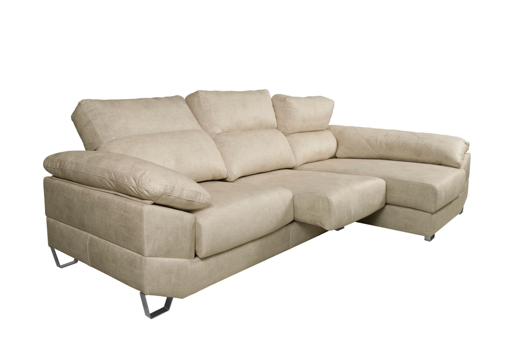 Chaise longe de 235 cm. con pata de diseño