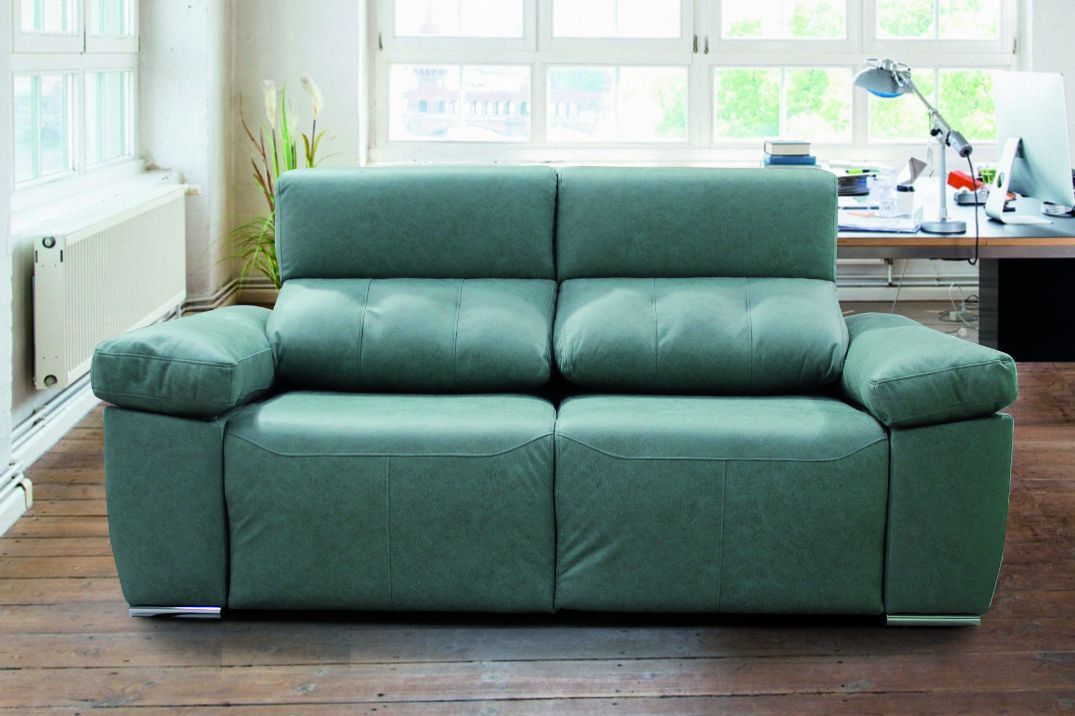 Sofá armazón de madera y respaldo reclinable 2