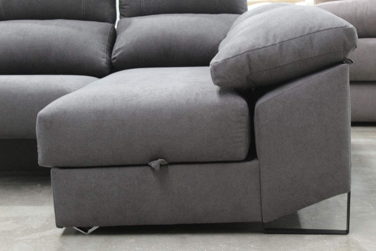 Sofá chaise longe respaldo reclinable1