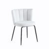 Silla de comedor tapizada tejido crochet blanco-1 Silla de comedor tapizada tejido crochet