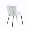 Silla de comedor tapizada tejido crochet blanco-2 Silla de comedor tapizada tejido crochet blanco 2