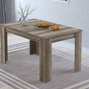 Mesa de comedor extensible de melanina 198 cm_CANYON