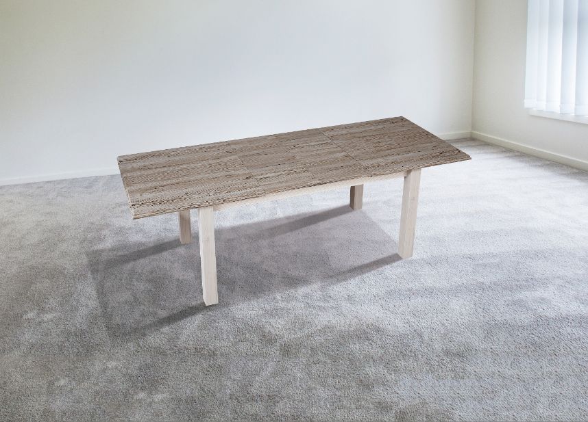 Mesa de comedor extensible de melanina 234 cm_abierta