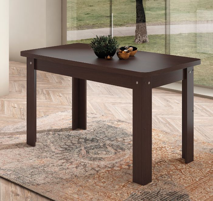 Mesa de comedor fija de melanina_WENGUE