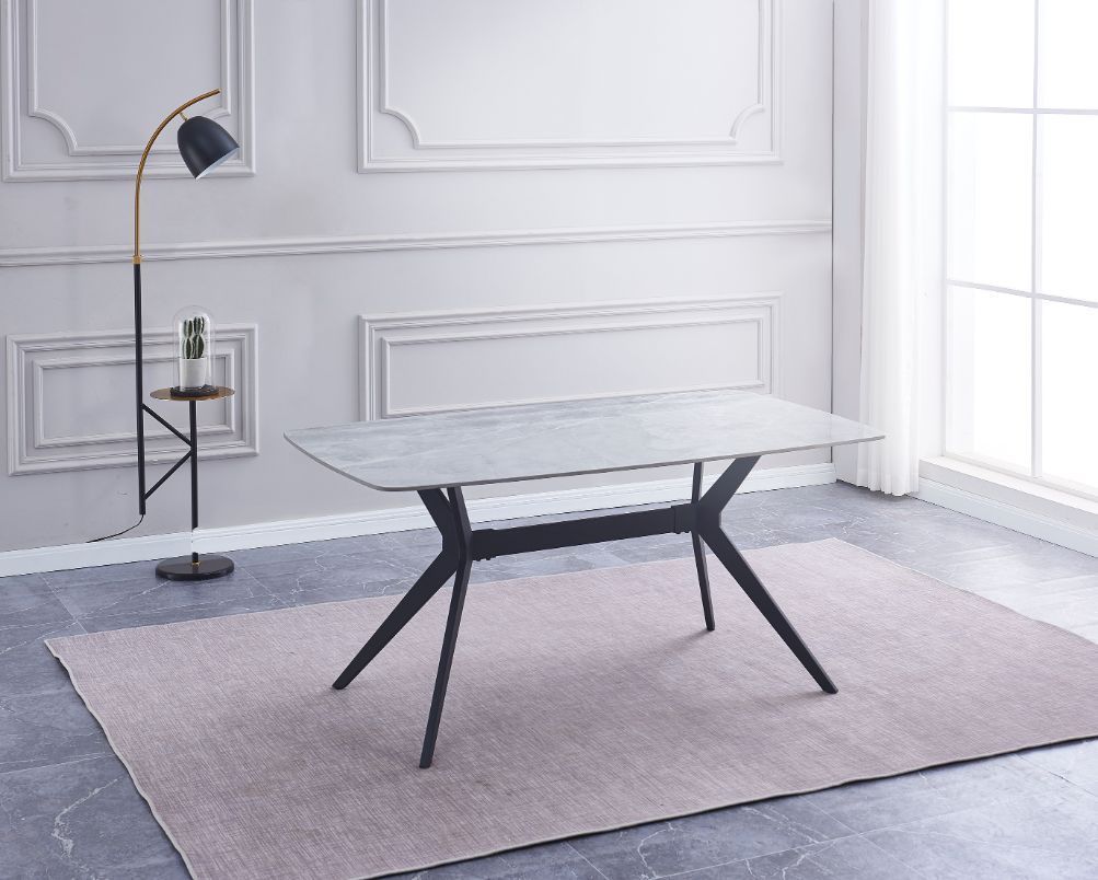 Mesa de comedor fija tapa de cerámica