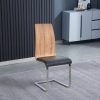 Silla de comedor de diseño tapizada y madera Silla de comedor de diseño tapizada y madera