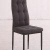Silla de comedor tapizada gris Silla de comedor tapizada gris