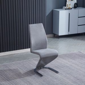 Silla de salón de diseño gris
