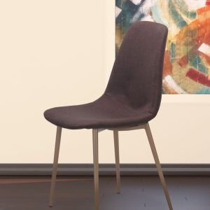 Silla de salón patas metálicas