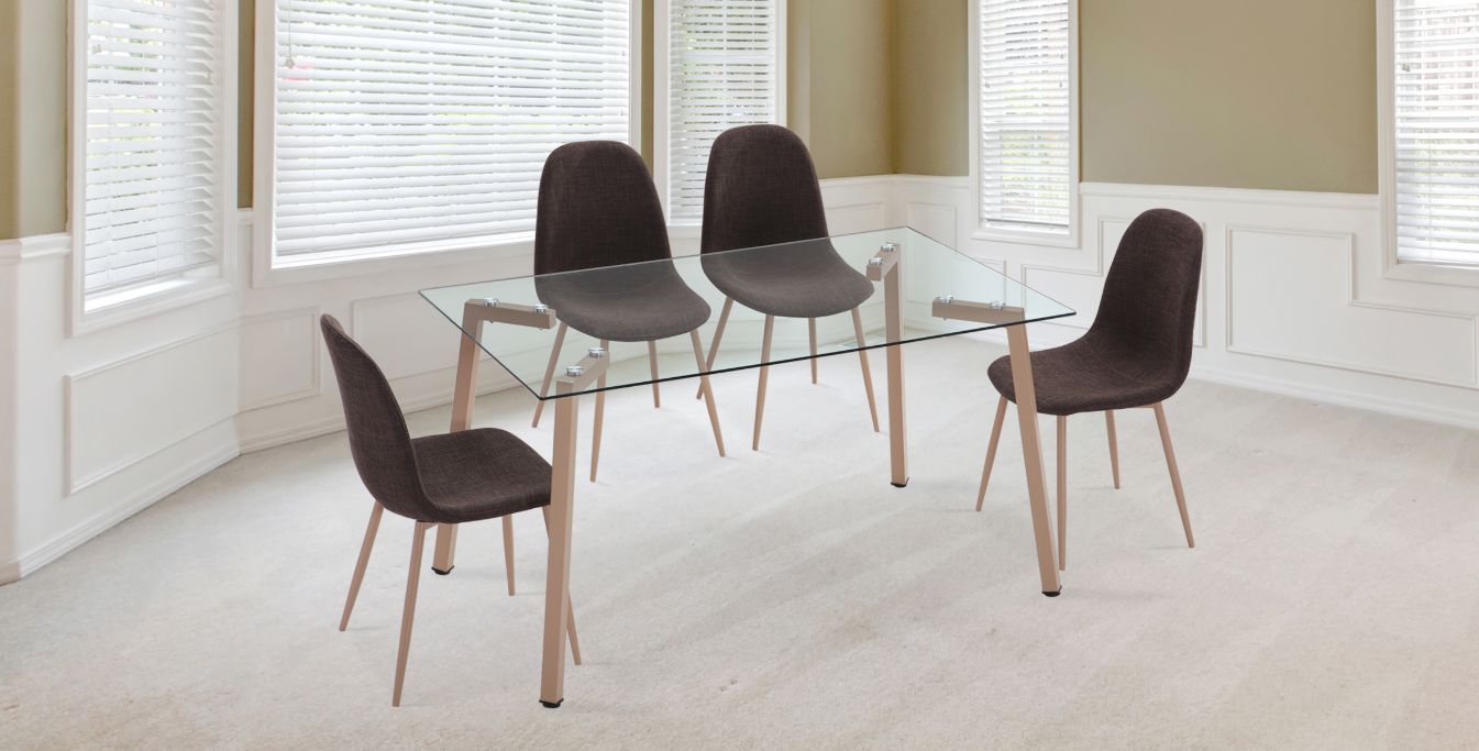 Silla de salón patas metálicas CONJUNTO