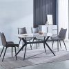 Silla de salón tapizada simil piel_CONJUNTO_gris Silla de salón tapizada simil piel_CONJUNTO_gris