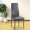 Silla de salón tapizadas gris con patas pintadas Silla de salón tapizadas gris con patas pintadas