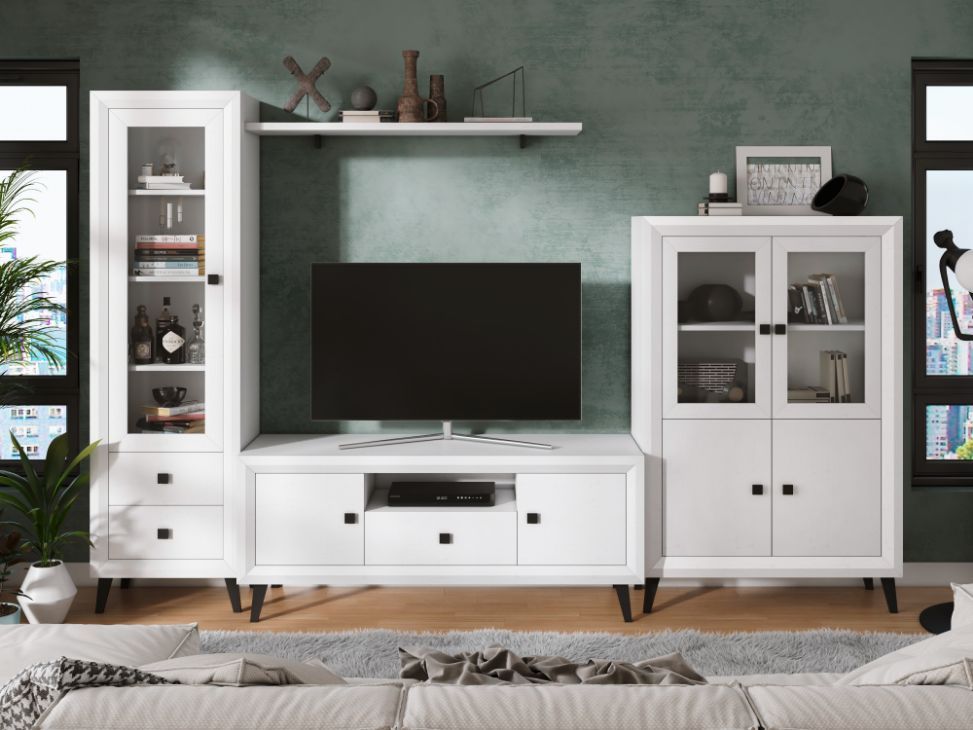 Muebles de salón blanco moderno 327 cm