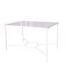 Mesa de camilla de forja Eco blanca Mesa de camilla de forja Eco blanca